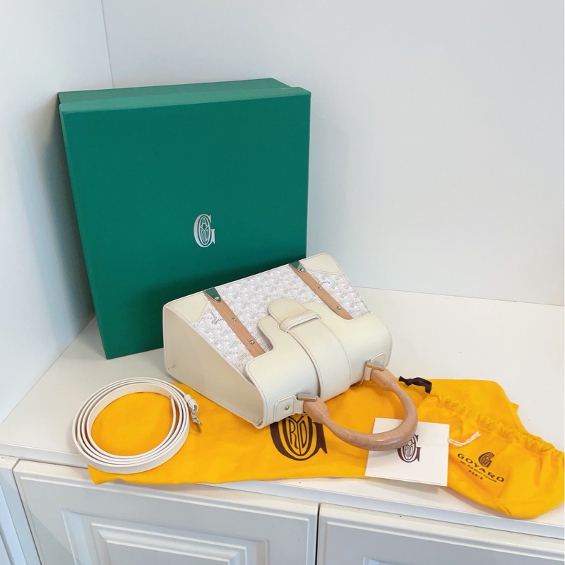 【98新🆕】Goyard Saigon PM 白色西貢包 手提包 斜挎包 單肩包-3