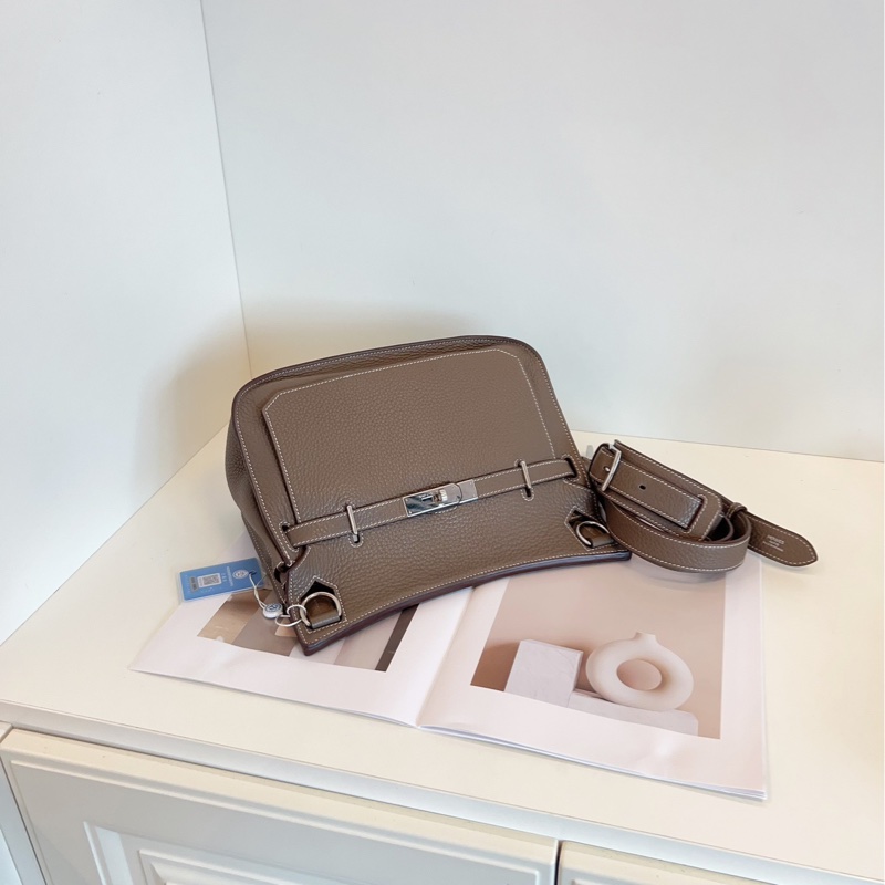 【98新🆕】Hermes吉普賽Jypsiere28 大象灰銀扣 手提包 斜挎包 單肩包-1