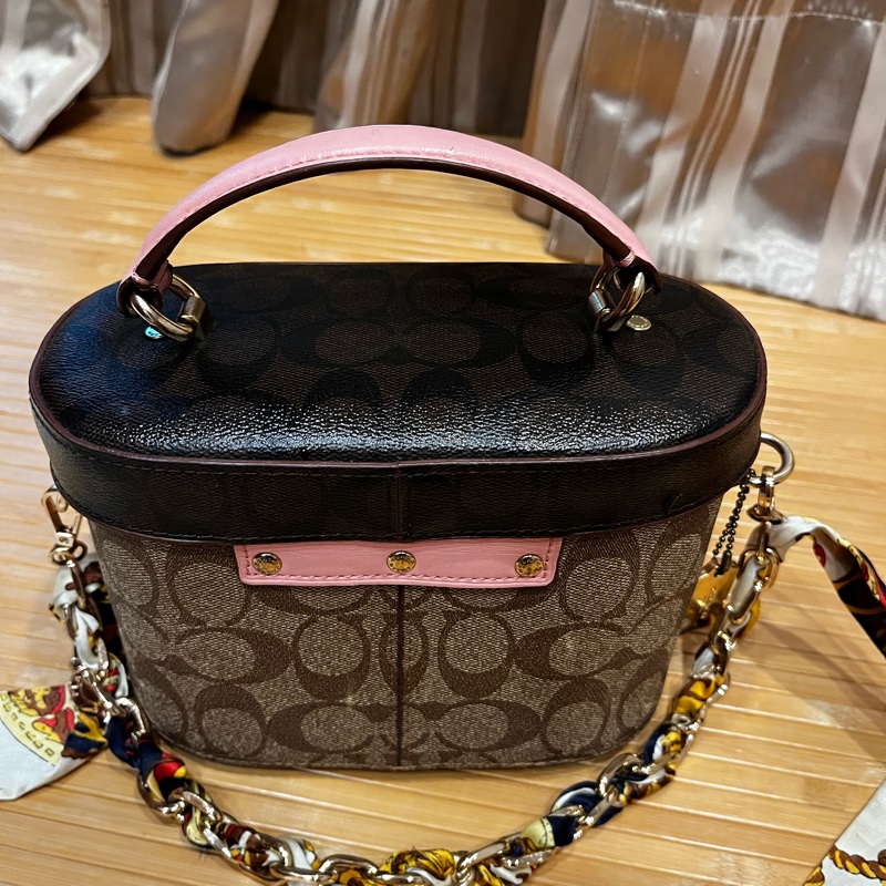 粉色Coach化妝包-2