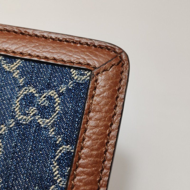 Gucci Dionysus酒神包迷你牛皮帆布丹寧老花雙虎頭搭扣單肩包-12