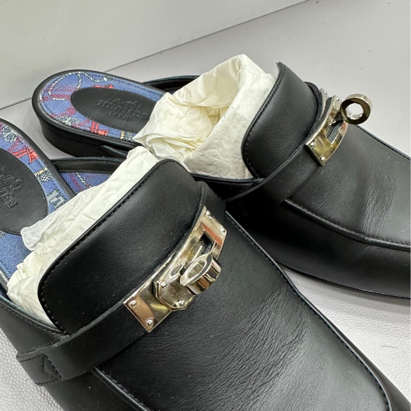 Hermes 愛馬仕 kelly拖鞋 38碼-2