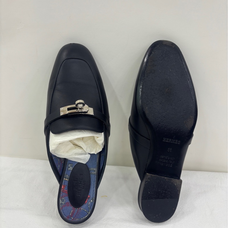 Hermes 愛馬仕 kelly拖鞋 38碼-4