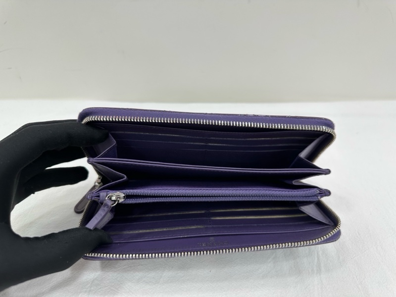 Chanel 漆皮對折長皮夾 22開-5