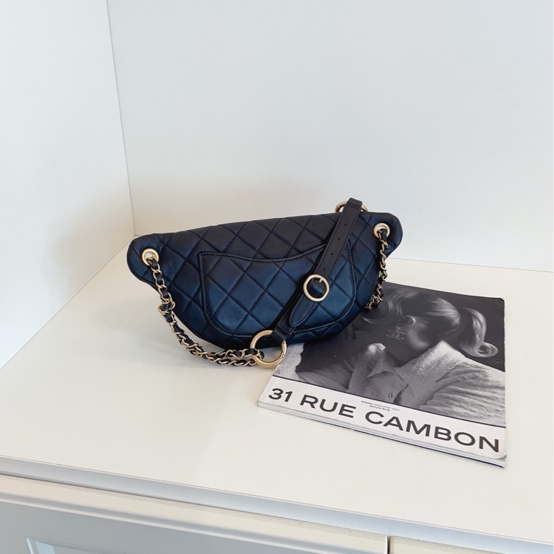 【99新🆕】Chanel 19A埃及系列黑金腰包  斜挎包-2