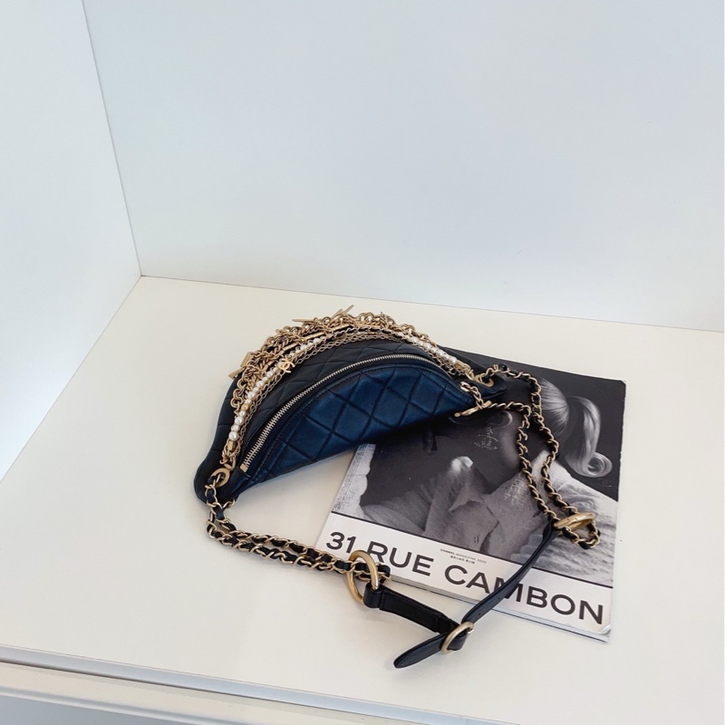 【99新🆕】Chanel 19A埃及系列黑金腰包  斜挎包-5