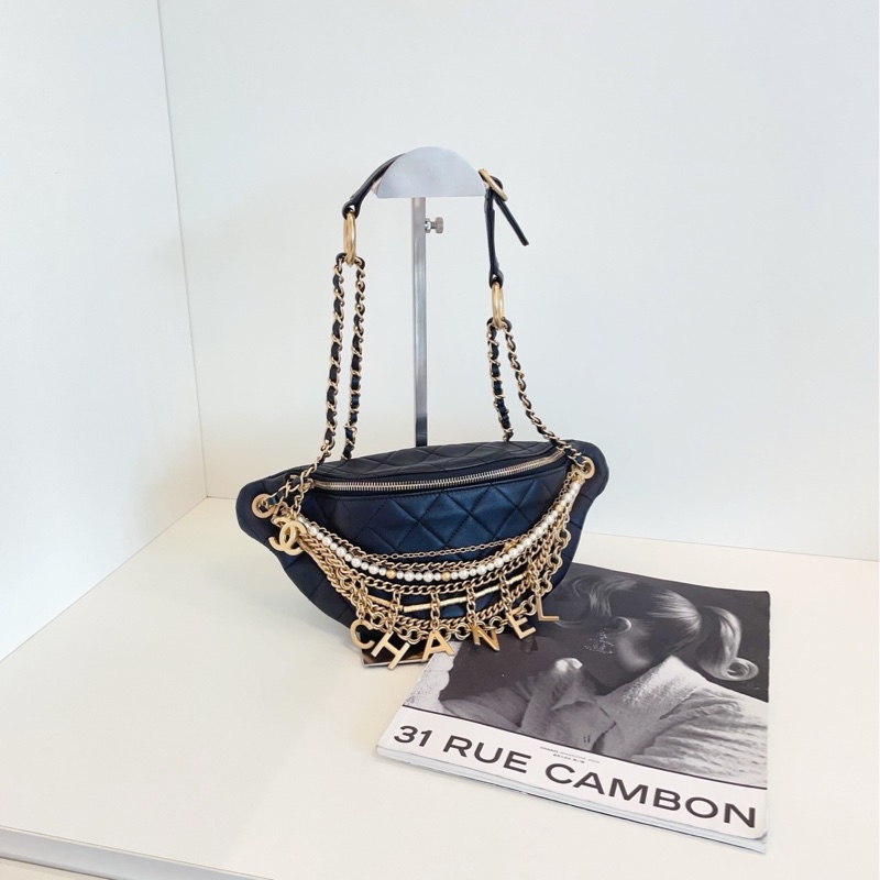 【99新🆕】Chanel 19A埃及系列黑金腰包  斜挎包-6