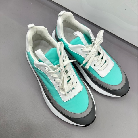 HERMES/愛馬仕 男款低筒運動鞋 Gramme 休閒鞋 拼接設計 43碼