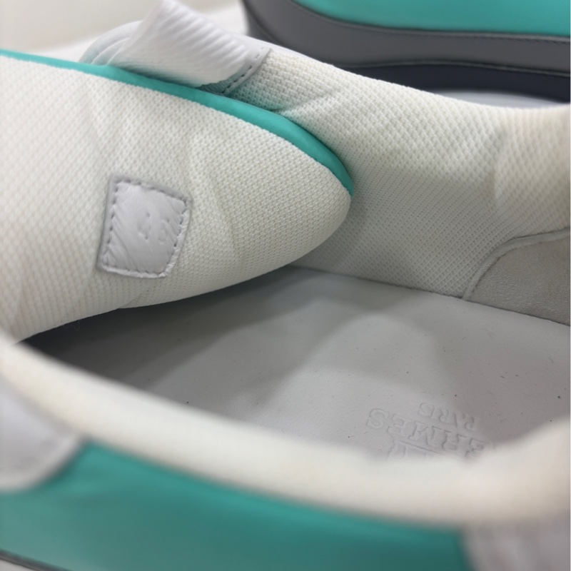 HERMES/愛馬仕 男款低筒運動鞋 Gramme 休閒鞋 拼接設計 43碼-3