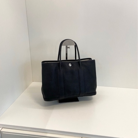【98新🆕】Hermes garden party30 花園gp30 togo全皮 黑銀
