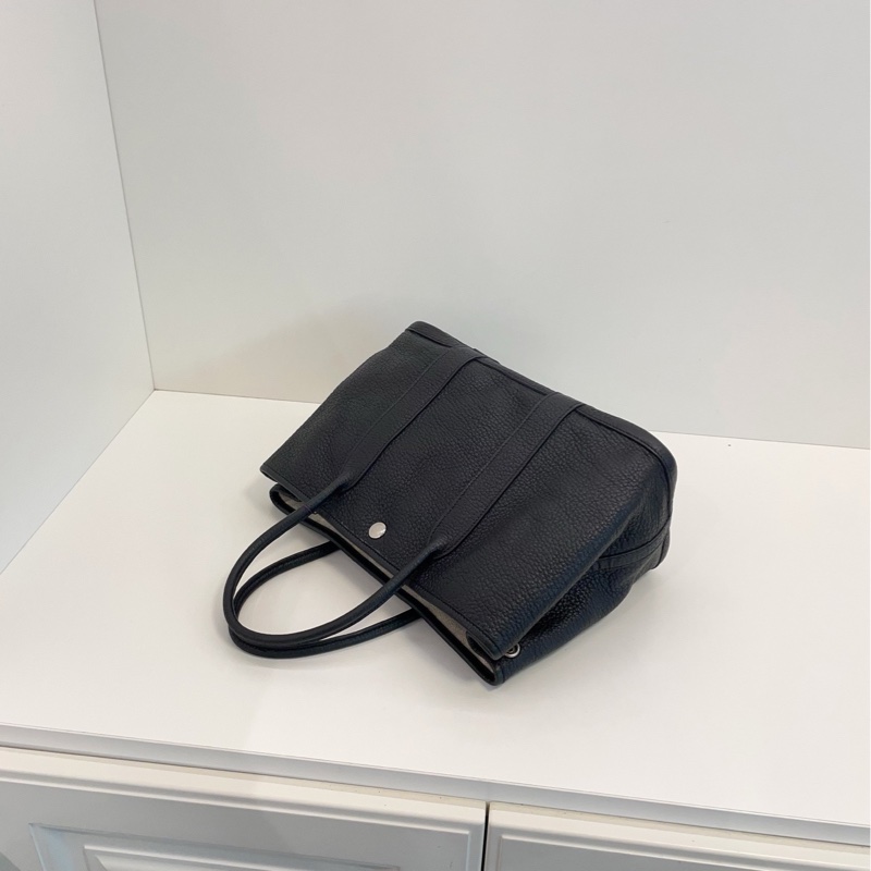 【98新🆕】Hermes garden party30 花園gp30 togo全皮 黑銀-3