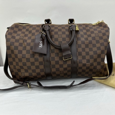 #LV路易威登#Keepall45 #黑色棋盤#旅行袋 #12年編碼 底長45cm