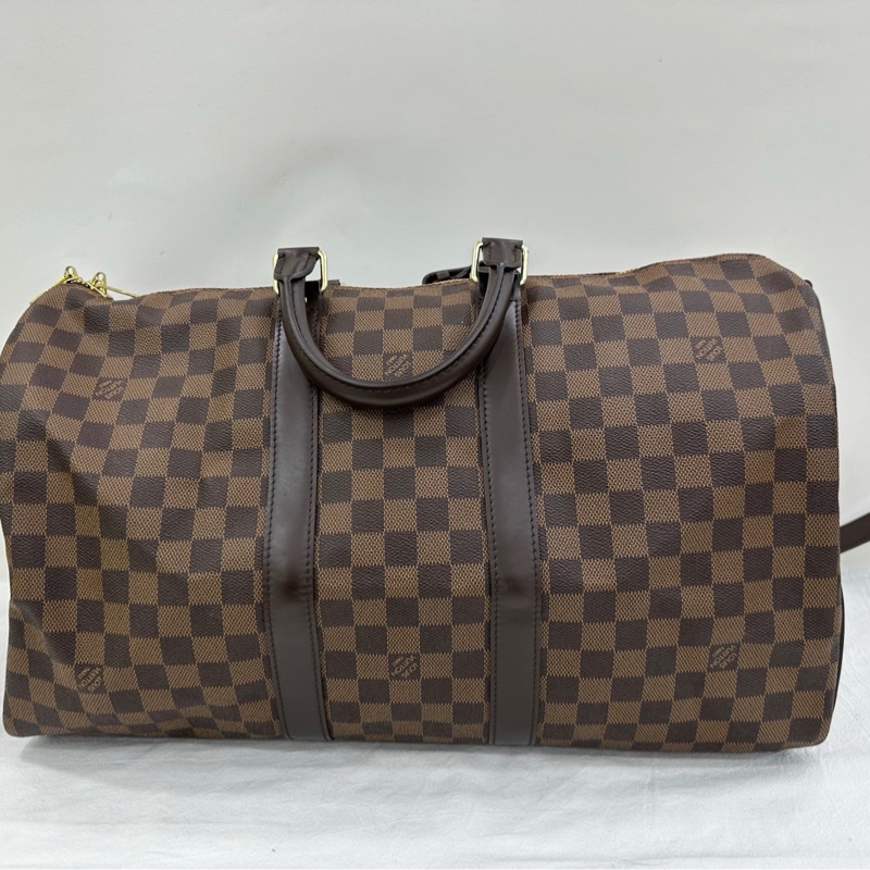 #LV路易威登#Keepall45 #黑色棋盤#旅行袋 #12年編碼 底長45cm-1