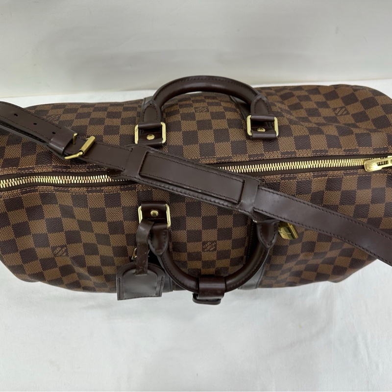 #LV路易威登#Keepall45 #黑色棋盤#旅行袋 #12年編碼 底長45cm-5
