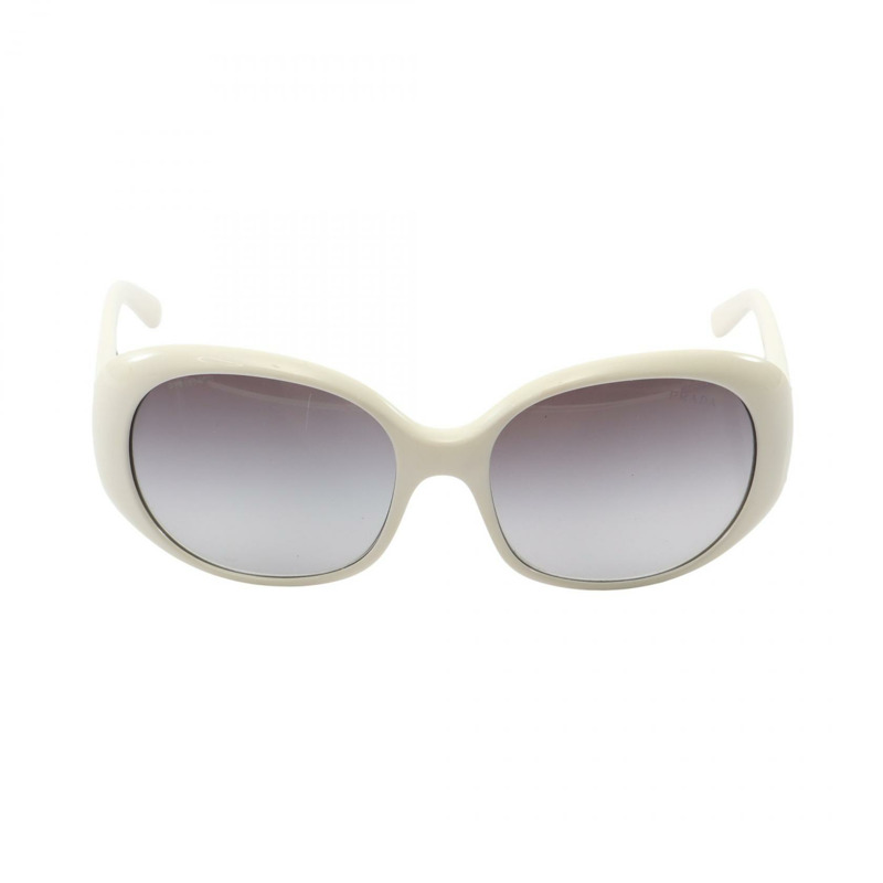 PRADA 眼鏡太陽眼鏡 SPR27L 白色塑膠款 二手 女士-0