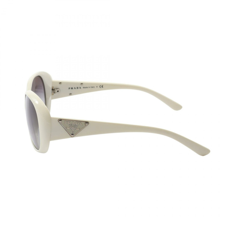 PRADA 眼鏡太陽眼鏡 SPR27L 白色塑膠款 二手 女士-2