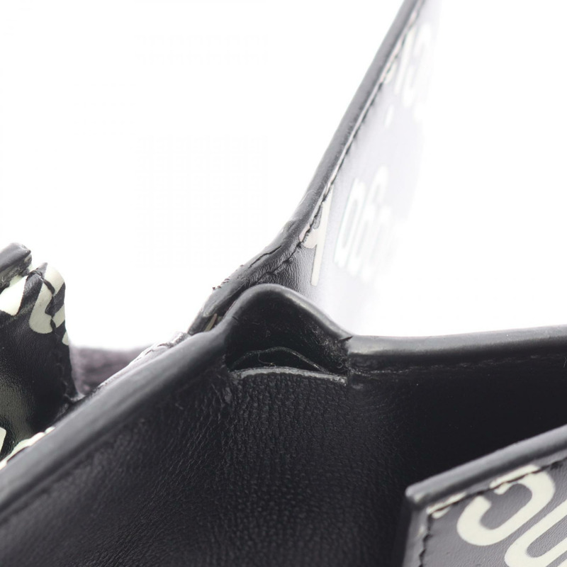 BALENCIAGA Cash Mini 三折皮夾 594312 皮革 黑色 白色 二手 男女通用-10