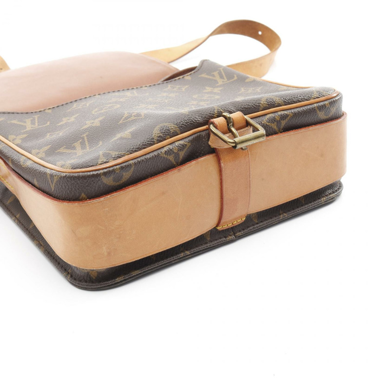 路易威登 Cartouchiere MM 單肩斜背包 M51253 Monogram 皮革 LV-5