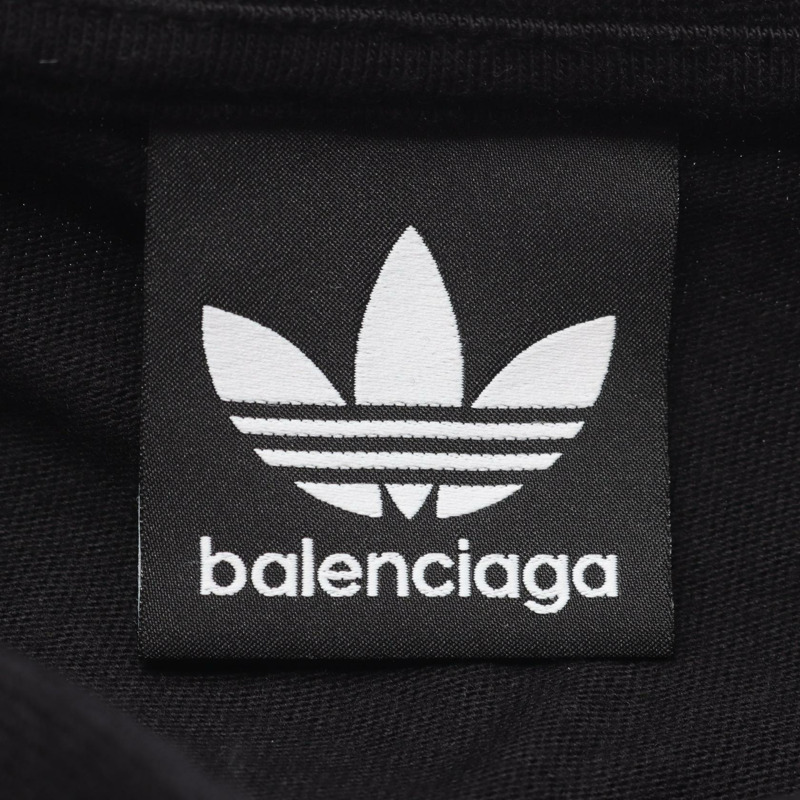 BALENCIAGA × Adidas 男款純棉T卹，黑白配色，4碼，二手。-2
