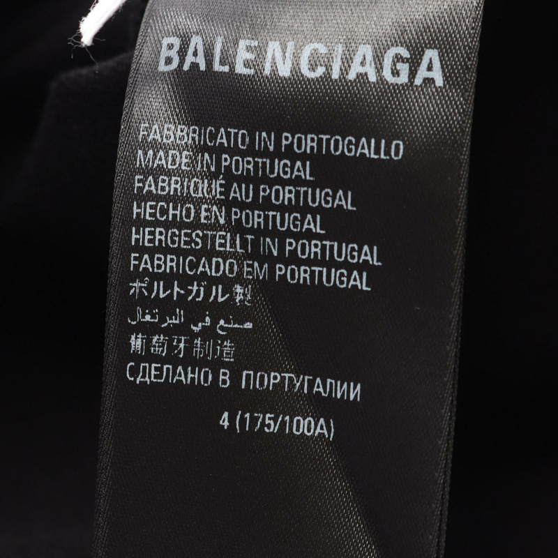 BALENCIAGA × Adidas 男款純棉T卹，黑白配色，4碼，二手。-3