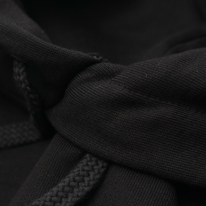 BALENCIAGA Campaign Logo Hoodie 556145 純棉 黑色 #XS 二手男款-5