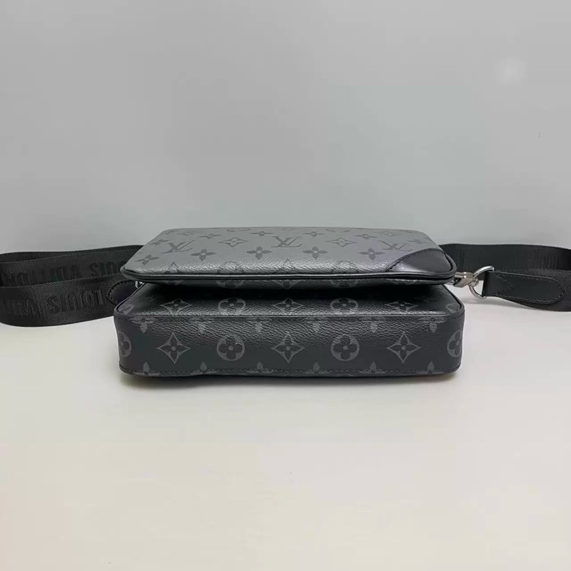 高cp值! Louis Vuitton Trio 郵差包 老花黑三合一-2
