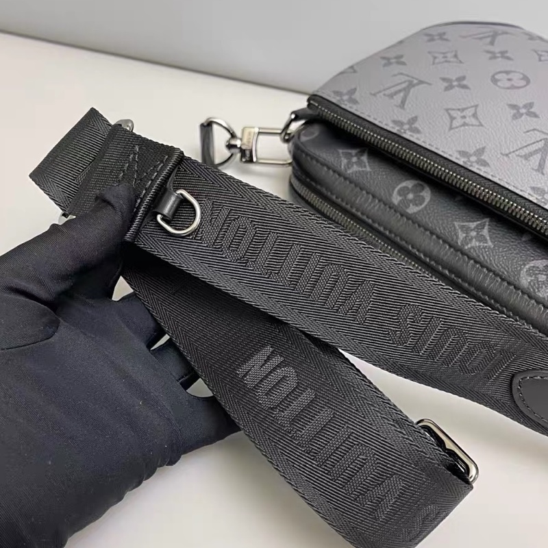 高cp值! Louis Vuitton Trio 郵差包 老花黑三合一-10