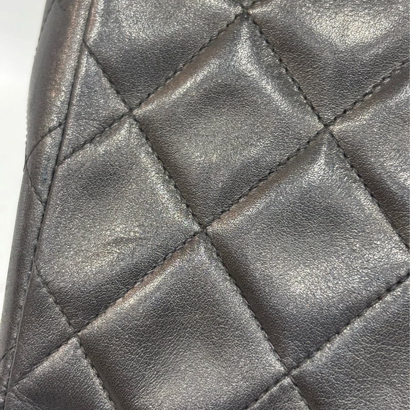 CHANEL 老香 黑色 羊皮 金鍊 MAXI COCO 33 MAXI 單蓋 肩背包 斜背包 兩用包 側背包 經典藏品-30