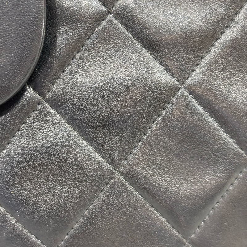 CHANEL 老香 黑色 羊皮 金鍊 MAXI COCO 33 MAXI 單蓋 肩背包 斜背包 兩用包 側背包 經典藏品-31