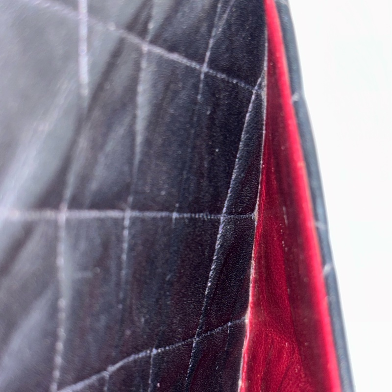 CHANEL 老香 黑色 羊皮 金鍊 MAXI COCO 33 MAXI 單蓋 肩背包 斜背包 兩用包 側背包 經典藏品-49