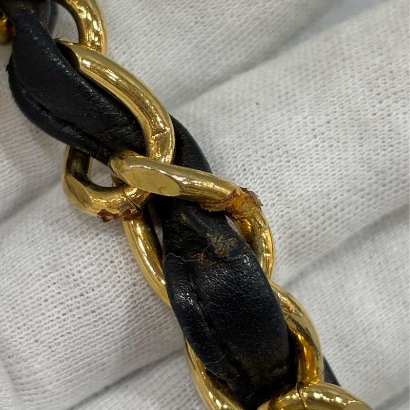 CHANEL 老香 黑色 羊皮 金鍊 MAXI COCO 33 MAXI 單蓋 肩背包 斜背包 兩用包 側背包 經典藏品-97