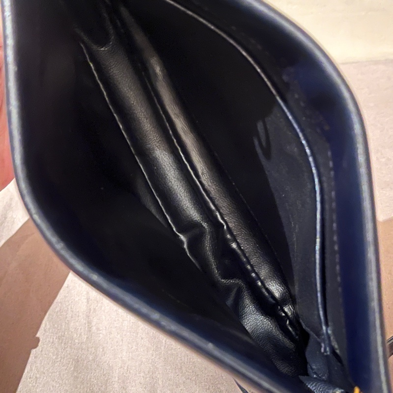 Celine 藍老花 凱旋門 老花 復古 肩背包雙logo vintage-8