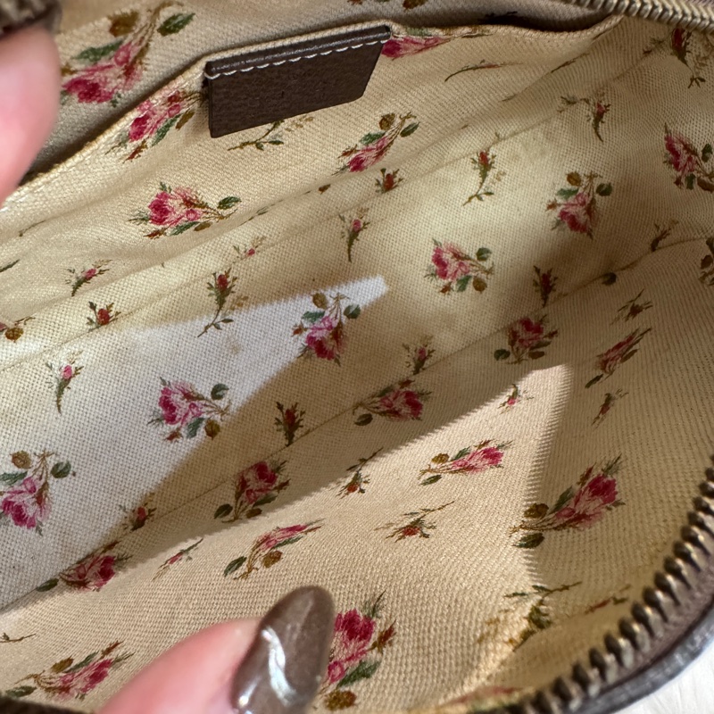 Gucci  PVC咖牛皮虎頭相機包-7