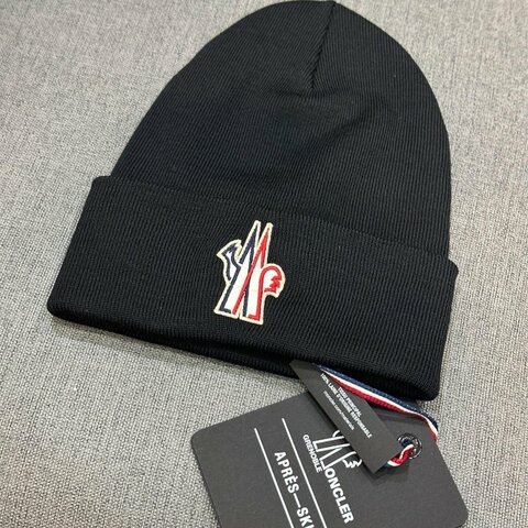 💎Han's house精品服飾💎moncler 滑雪系列 毛帽 帽子 義大利製 現貨 黑 原價9300