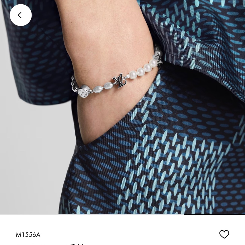 LV Louis Vuitton 男生/女生 中性Pearls Fusion 珍珠手鏈-5