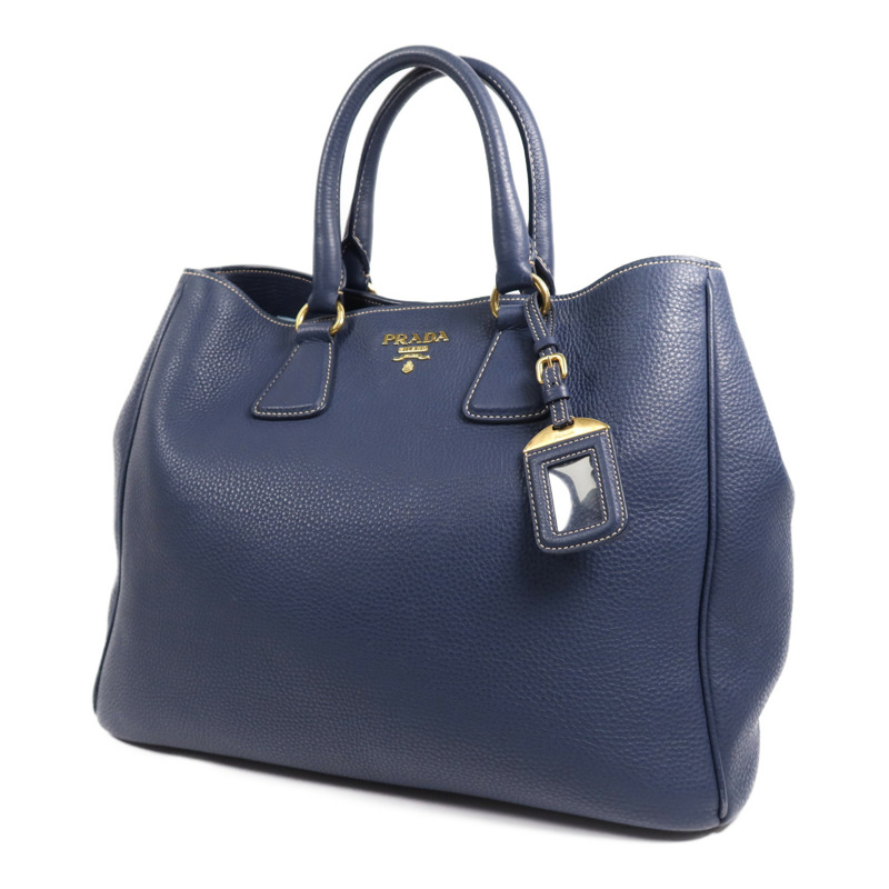 PRADA 牛皮皮革Shoulder Bag金扣肩背袋-2