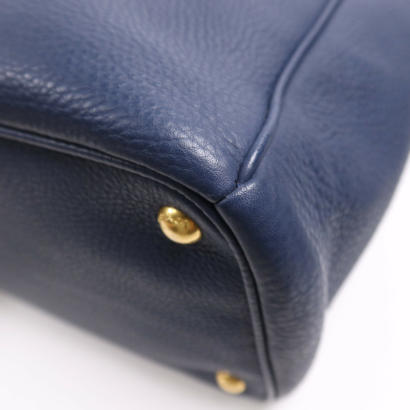 PRADA 牛皮皮革Shoulder Bag金扣肩背袋-9