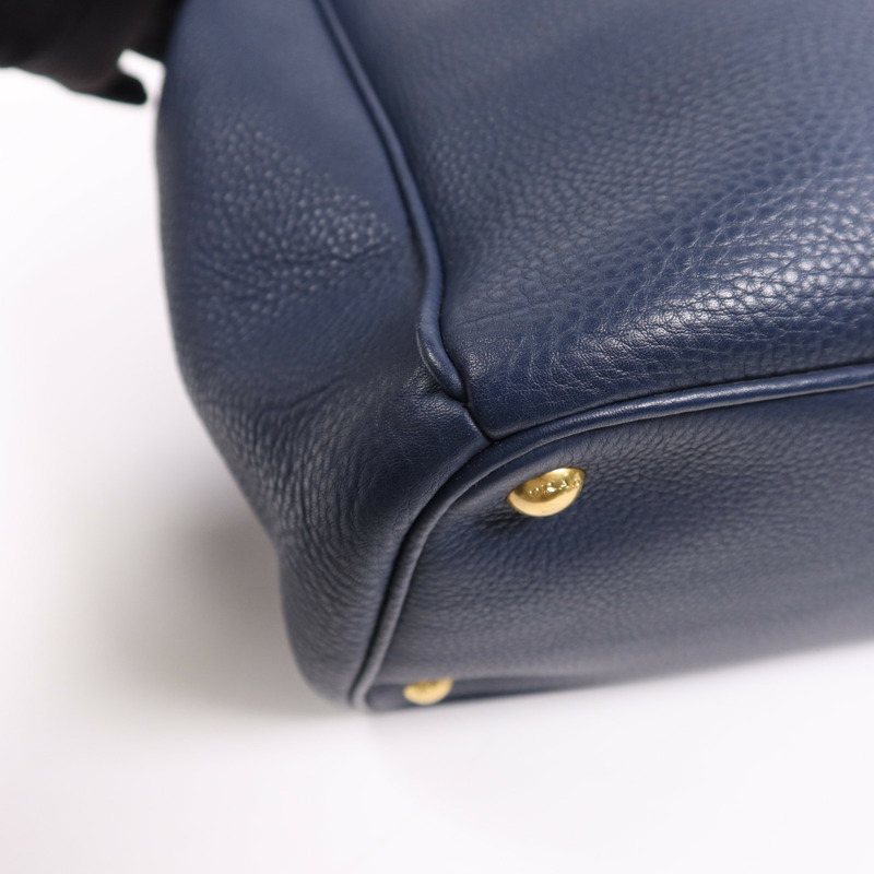 PRADA 牛皮皮革Shoulder Bag金扣肩背袋-10