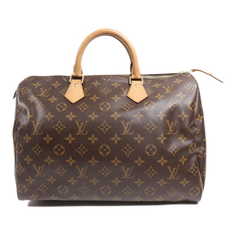 LOUIS VUITTON Monogram Speedy 35金扣手挽袋