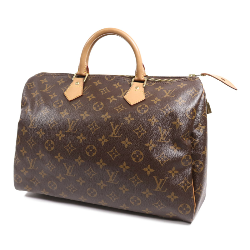 LOUIS VUITTON Monogram Speedy 35金扣手挽袋-2