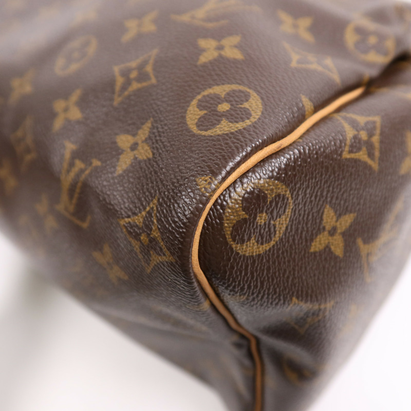 LOUIS VUITTON Monogram Speedy 35金扣手挽袋-4