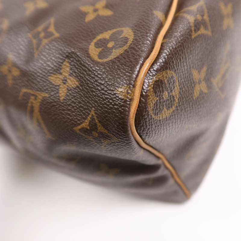 LOUIS VUITTON Monogram Speedy 35金扣手挽袋-6