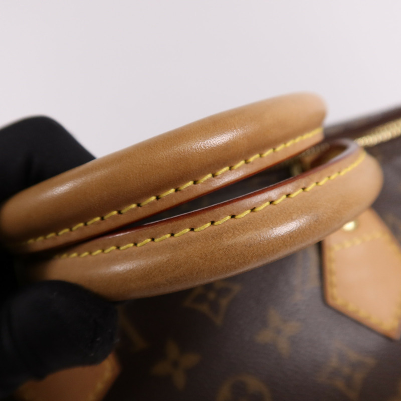 LOUIS VUITTON Monogram Speedy 35金扣手挽袋-9