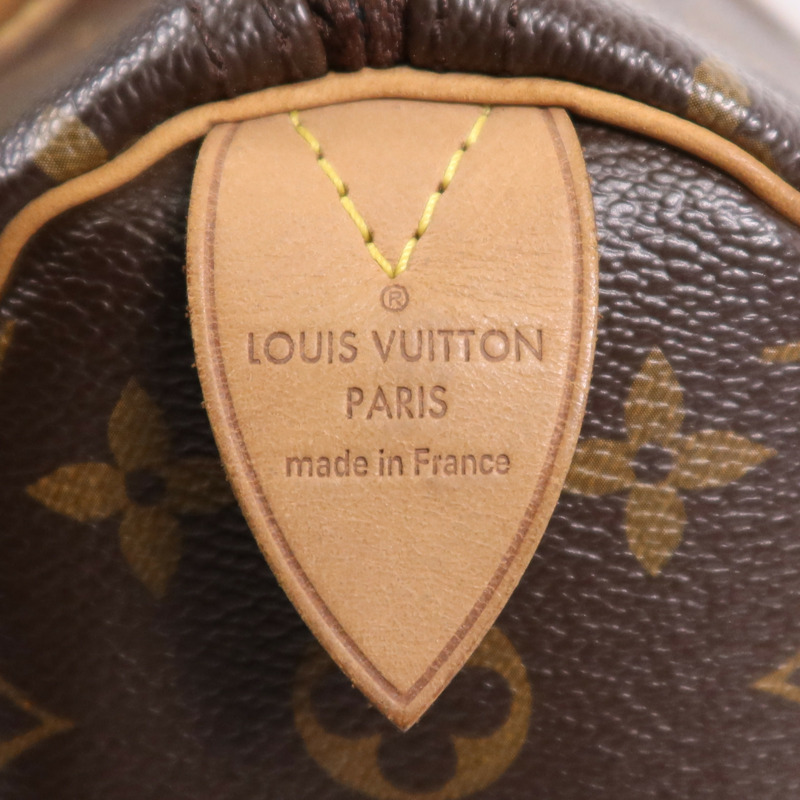 LOUIS VUITTON Monogram Speedy 35金扣手挽袋-11
