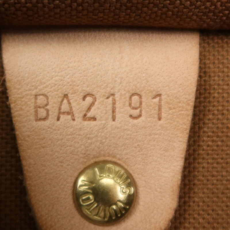 LOUIS VUITTON Monogram Speedy 35金扣手挽袋-13