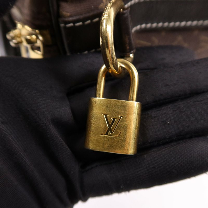 LOUIS VUITTON Monogram Mini Lin Speedy 30金扣手挽肩背兩用袋-8