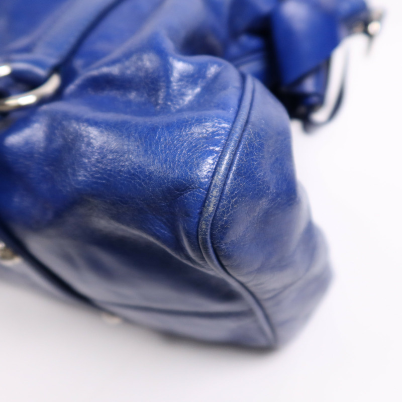 Miu Miu 牛皮皮革2 Way Shoulder Bag銀扣手挽肩背兩用袋-4