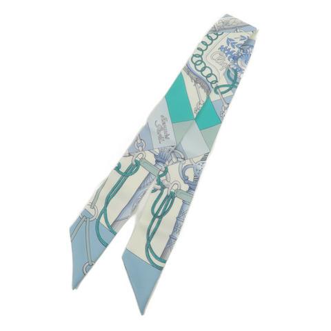 HERMES 絲質Twilly絲巾