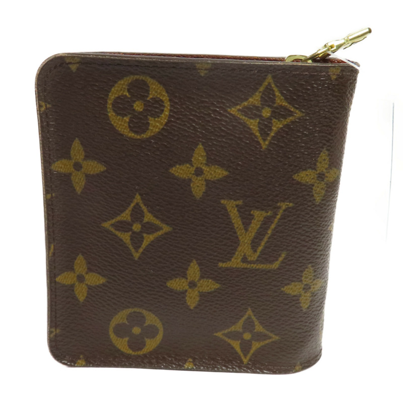 LOUIS VUITTON Monogram Compact Zip Wallet金扣錢包-1