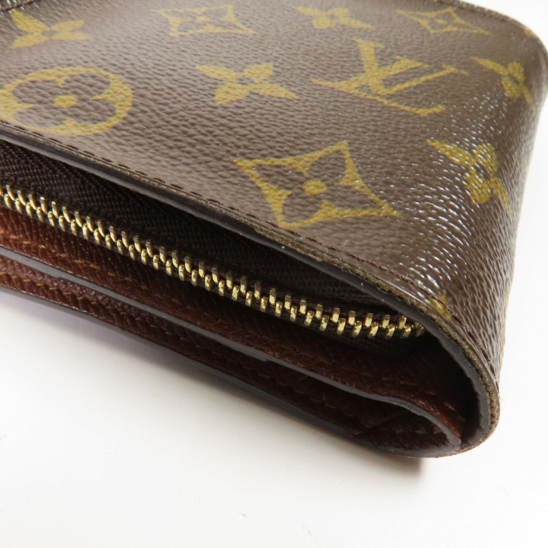 LOUIS VUITTON Monogram Compact Zip Wallet金扣錢包-8