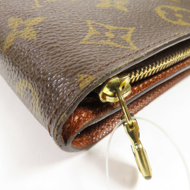 LOUIS VUITTON Monogram Compact Zip Wallet金扣錢包-9